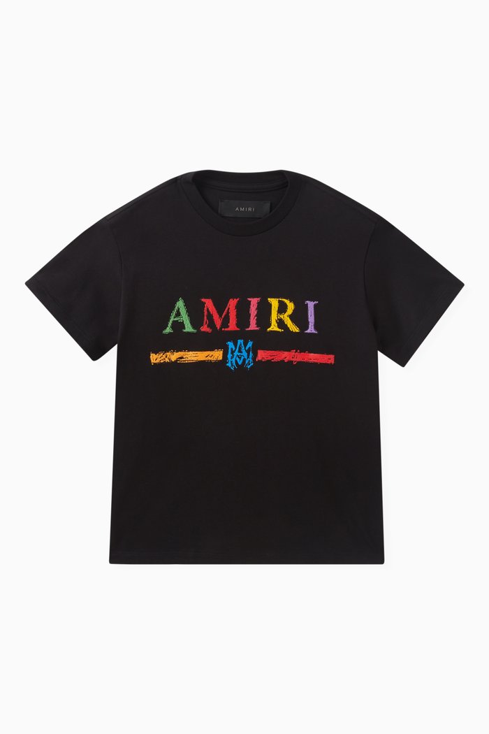 

Crayon Logo-print T-shirt in Cotton, Black