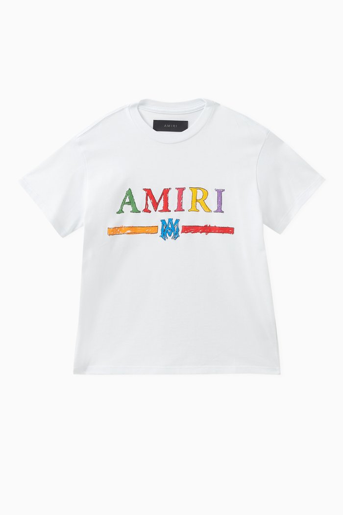 

Crayon Logo-print T-shirt in Cotton, White