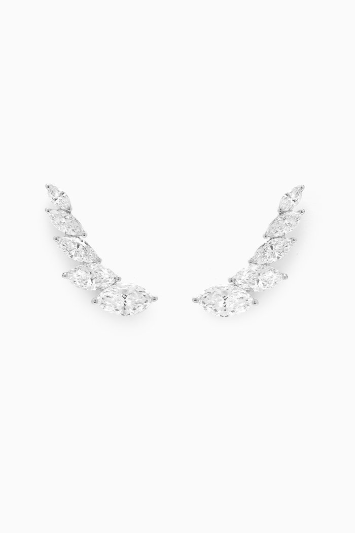

Angel Wings Diamond Earrings in 18kt White Gold