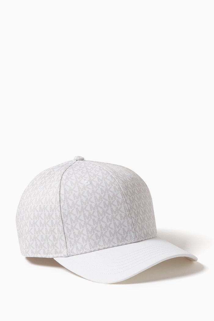 

Monogram Baseball Cap in Cotton, White
