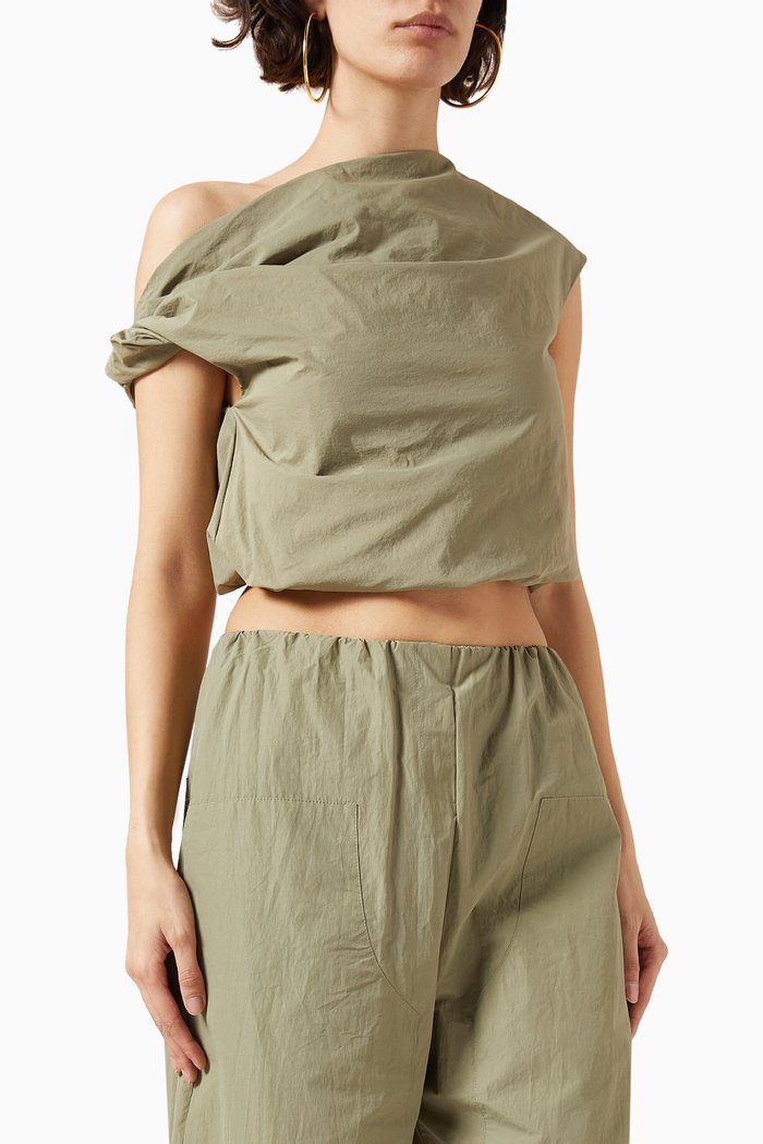 

Alice Top in Washed Cotton Blend, Neutral