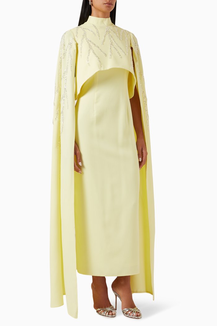 

Baby Turtleneck Maxi Dress, Yellow
