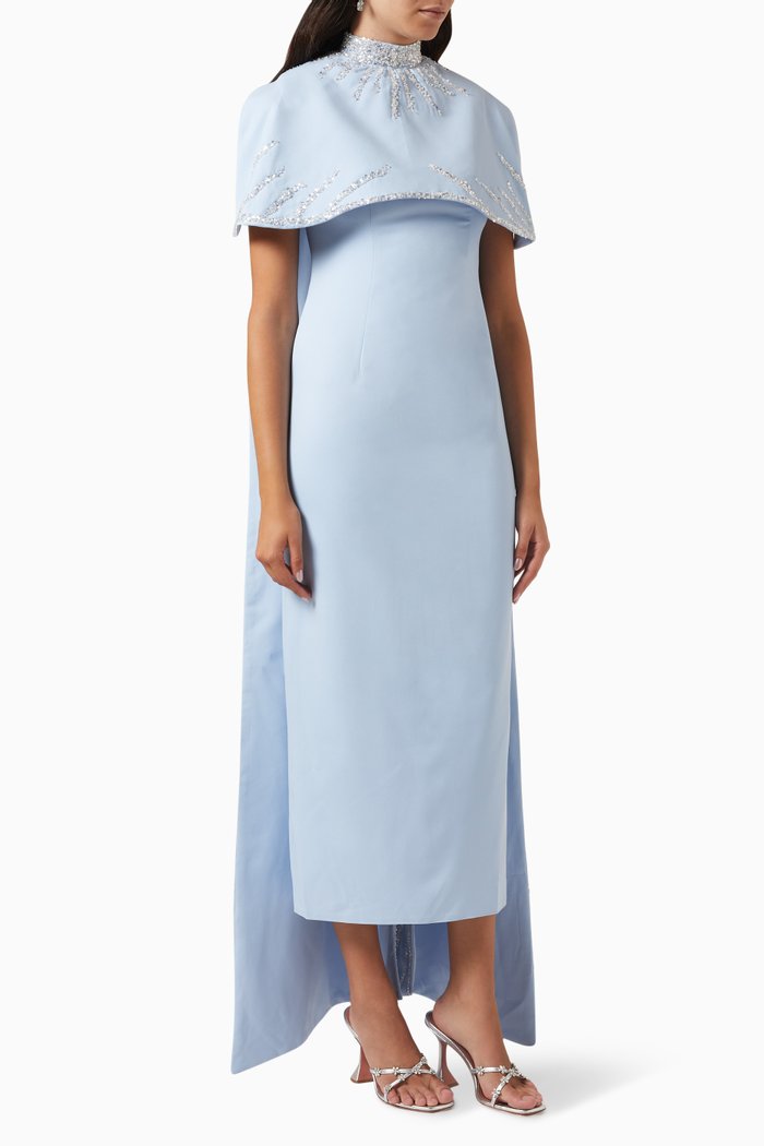 

Mai Turtleneck Maxi Dress, Blue