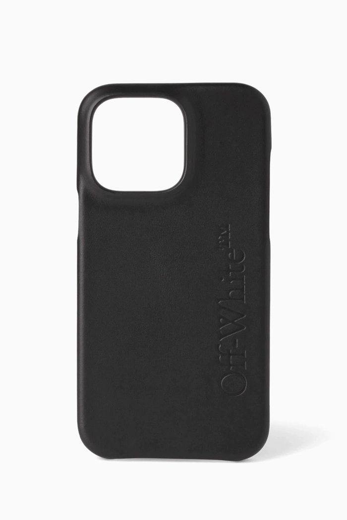

OW Bookish iPhone 14 Pro Max Case in Faux Leather, Black