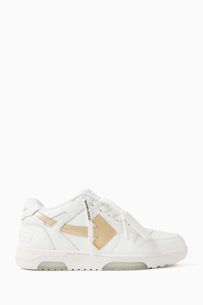 Out Of Office Sneakers in Calf Leather, White