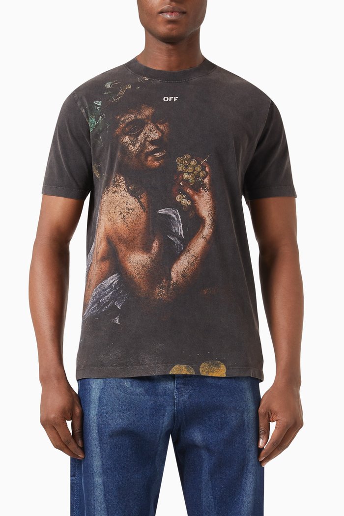 

Bacchus T-shirt in Cotton, Black