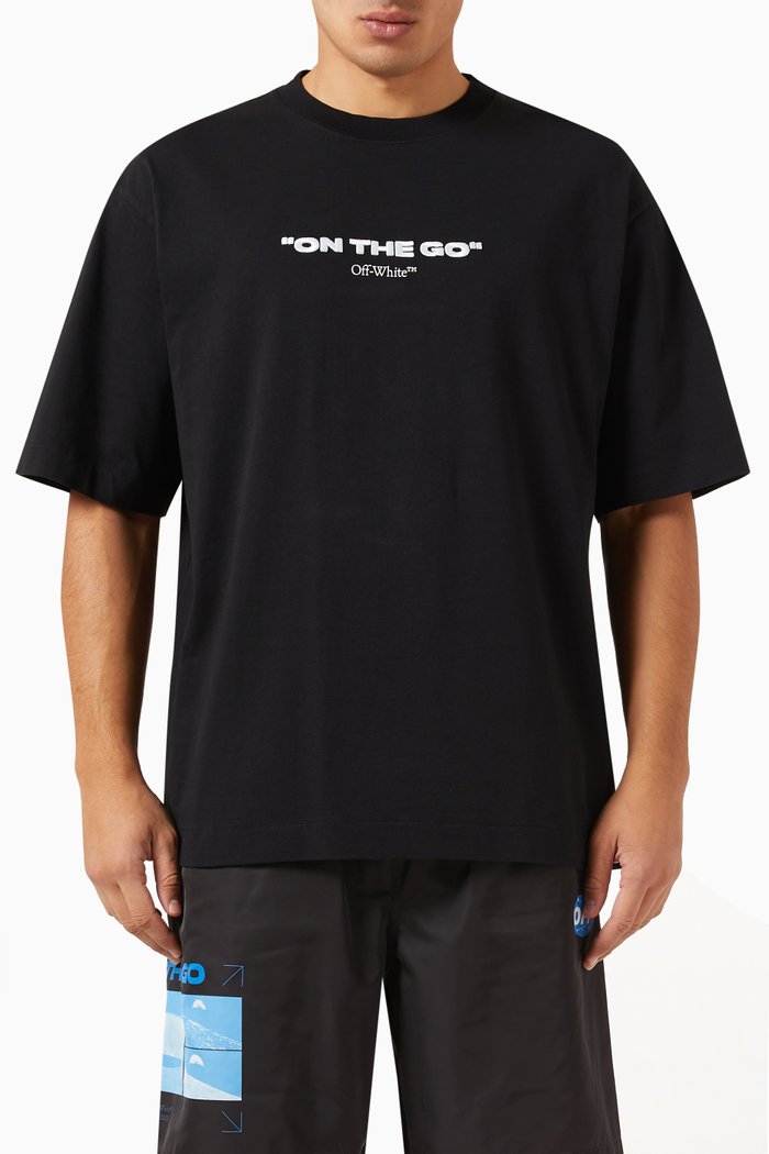 

On-The-Go T-shirt in Cotton, Black