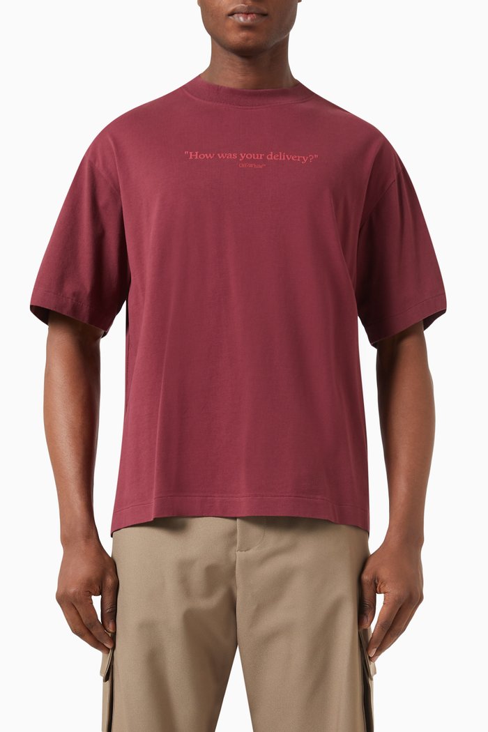 

Logo-print T-shirt in Cotton, Red