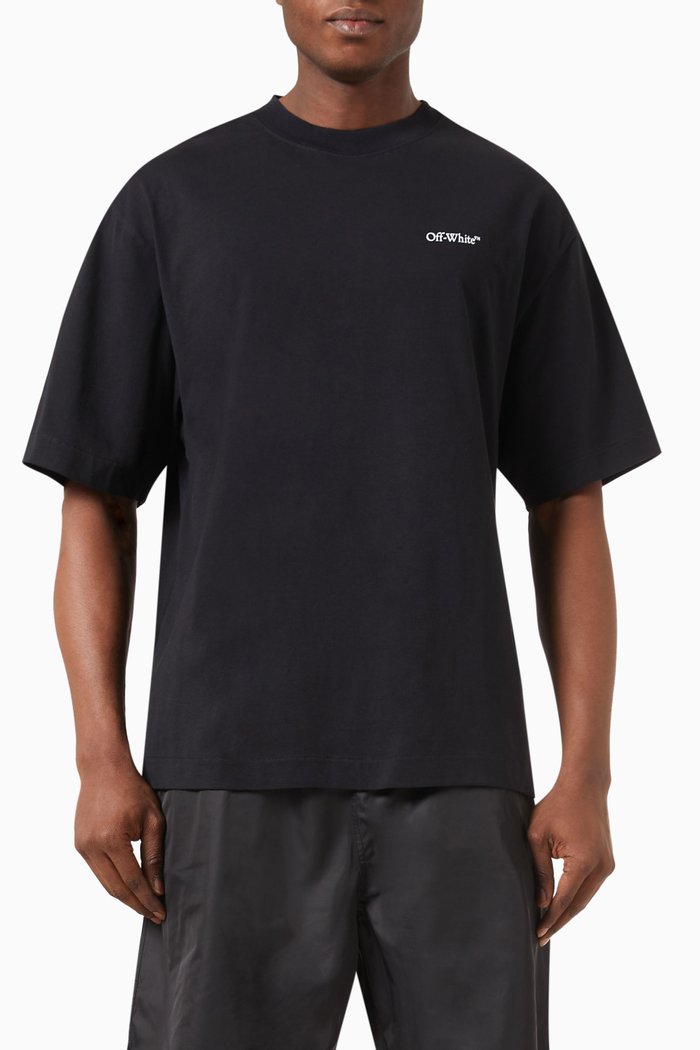 

Logo-print T-shirt in Cotton, Black