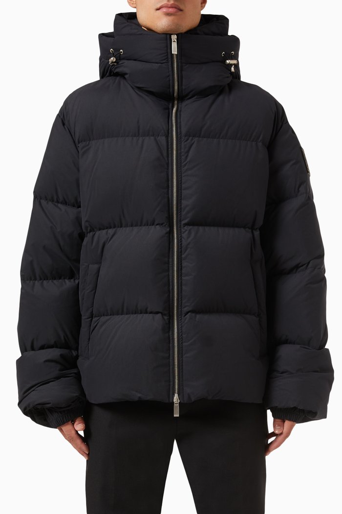 

Arrow-patch Down Puffer Jacket, Black
