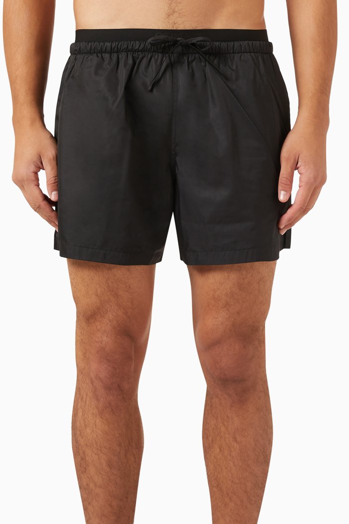 

Drawstring Swim Shorts, Black