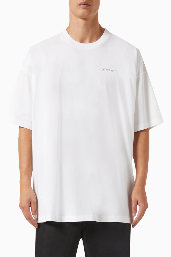 

Arrows Printed T-shirt in Cotton, White