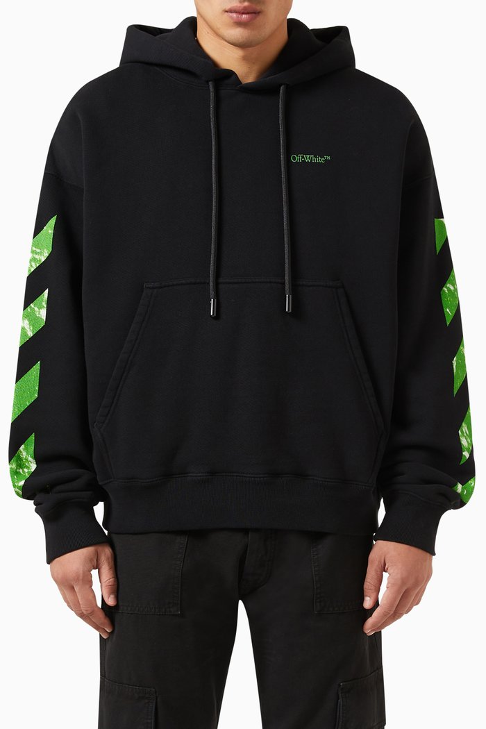 

Moon Cam Arrow Skate Hoodie in Cotton-fleece, Black