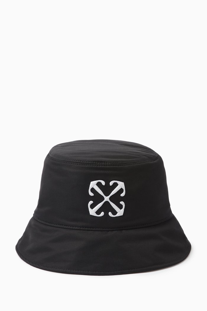 

Arrow Bucket Hat in Nylon, Black