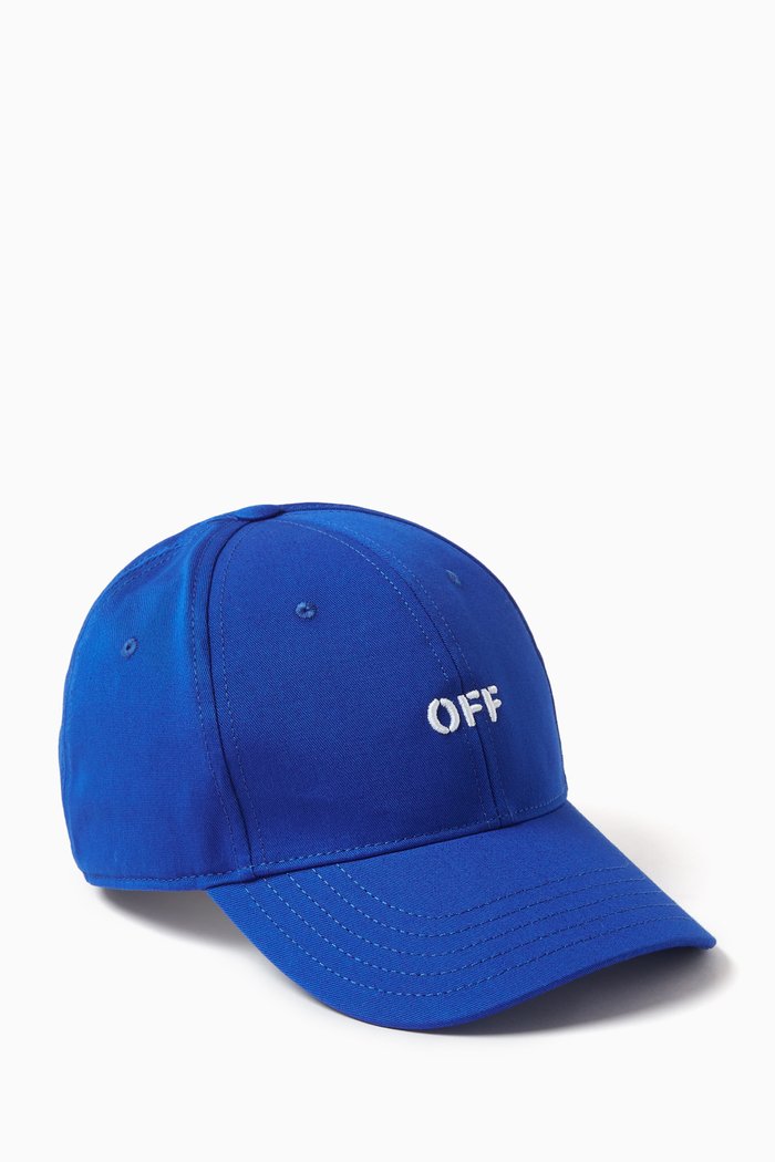 

Off-stamp Baseball Cap in Cotton-twill, Blue