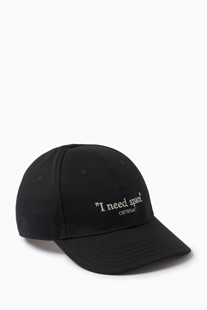 

Give Me Space Baseball Cap in Cotton-twill, Black