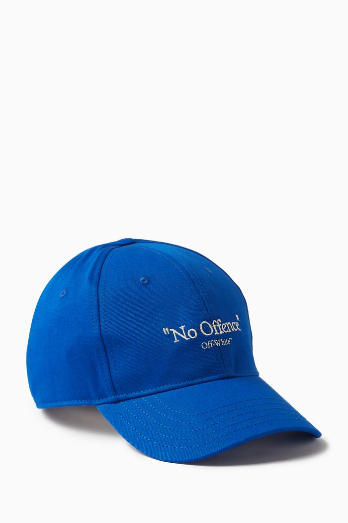 

No Offence Drill Baseball Cap in Cotton-twill, Blue