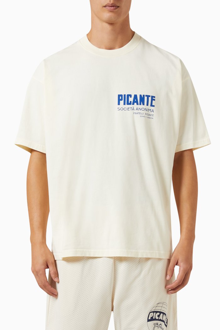 Fratelli T-shirt in Organic Cotton, Neutral