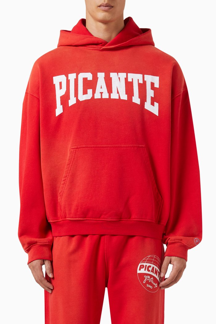 

Arch Hoodie in Fleece, Red