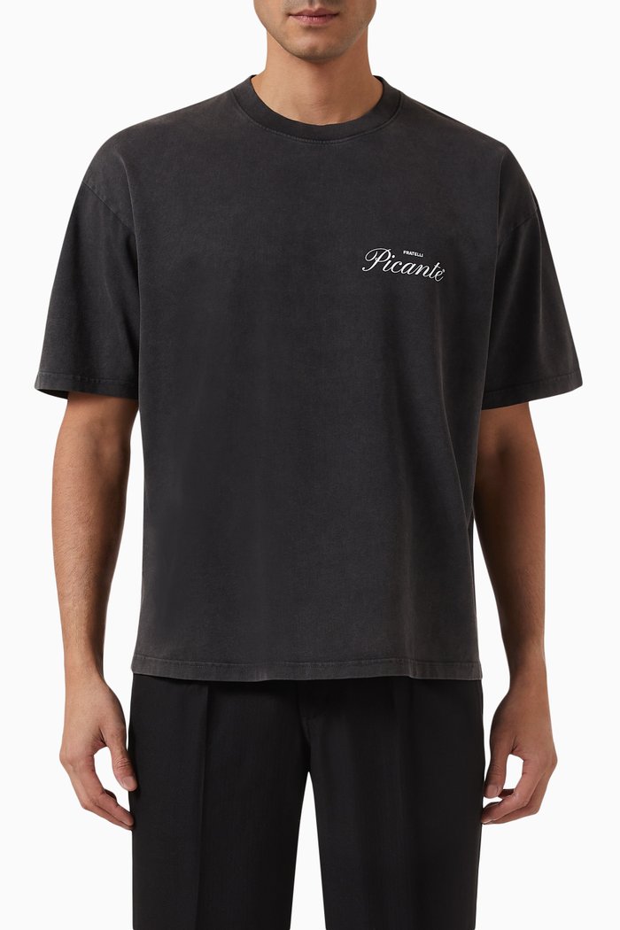 

Tailor T-shirt in Organic Cotton, Black