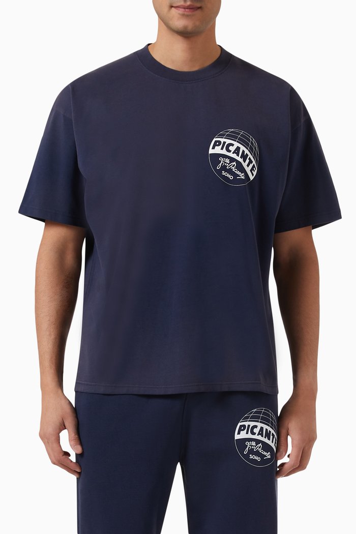 

Team Fratelli T-shirt in Organic Cotton, Blue