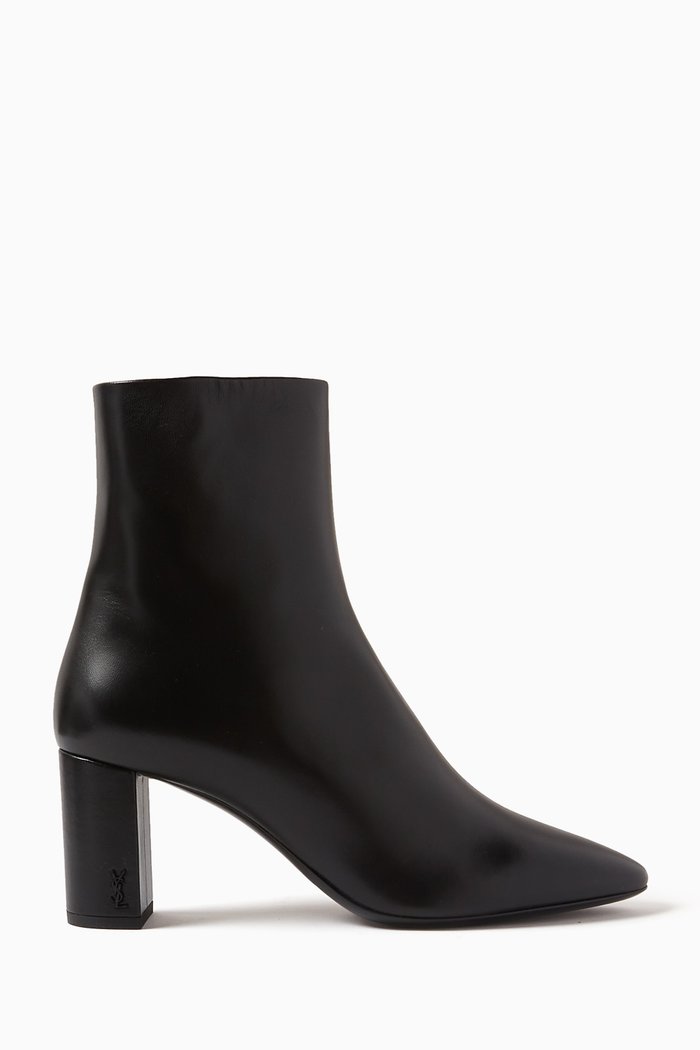 

Lou Ankle Boots in Leather, Black