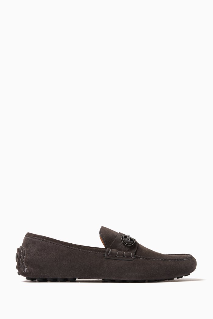 

Grazioso Driver Loafer in Suede, Grey