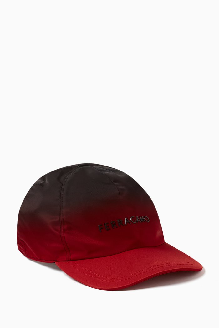 

Logo Gradient Hat in Cotton, Red