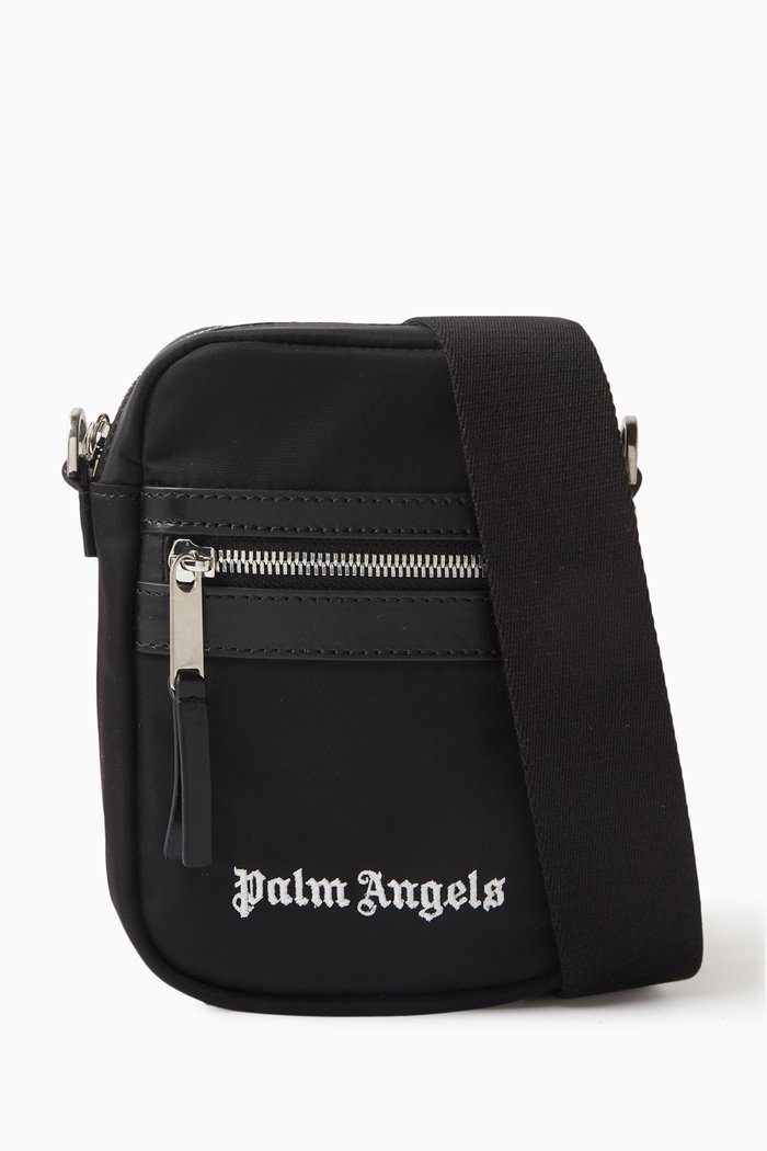 

Logo Crossbody Bag in Nylon, Black