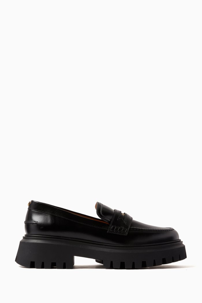 

Medaille Loafers in Leather, Black