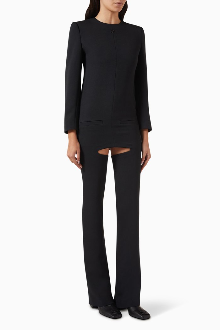 

Chaps Jumpsuit in Twill, Black