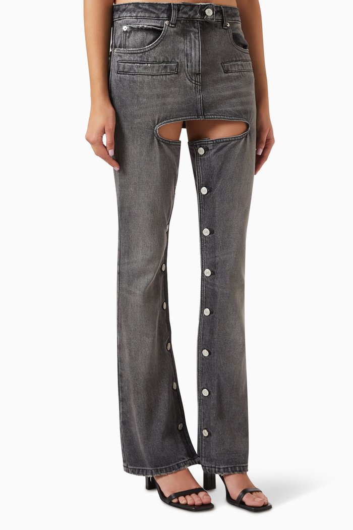 

Chaps Denim Pants in Cotton, Grey