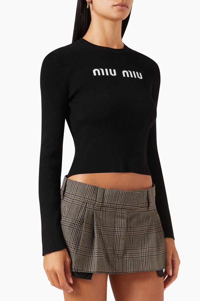 

Logo Sweater in Knit, Black