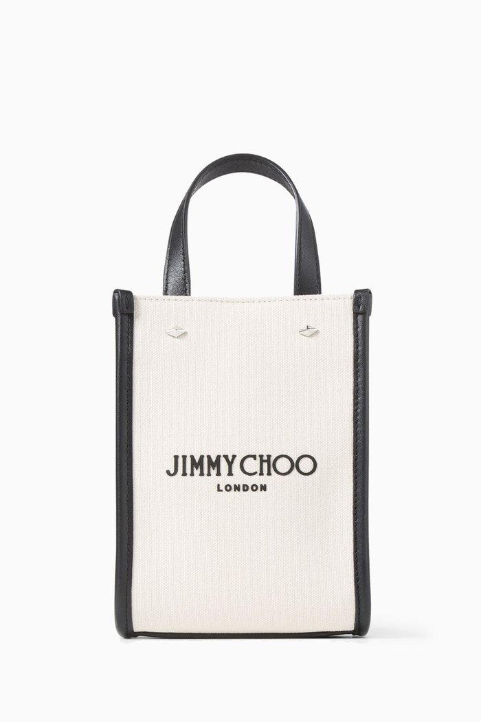 

Mini N/S Tote Bag in Canvas, White