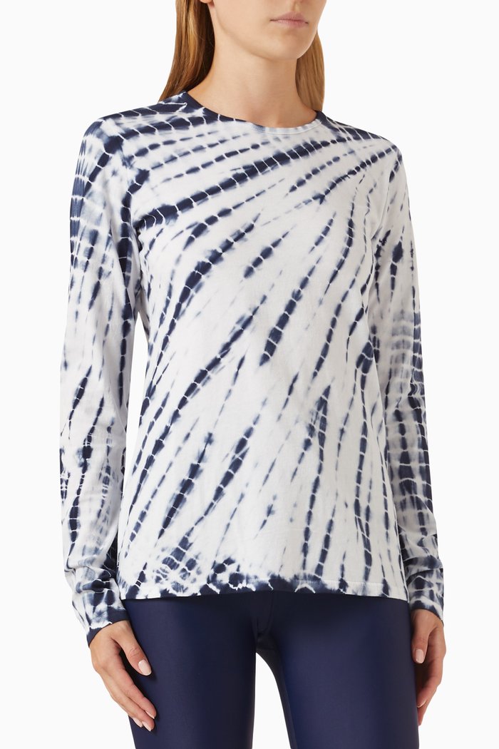 

Courtney Tie-dye Top in Jersey, Multicolour
