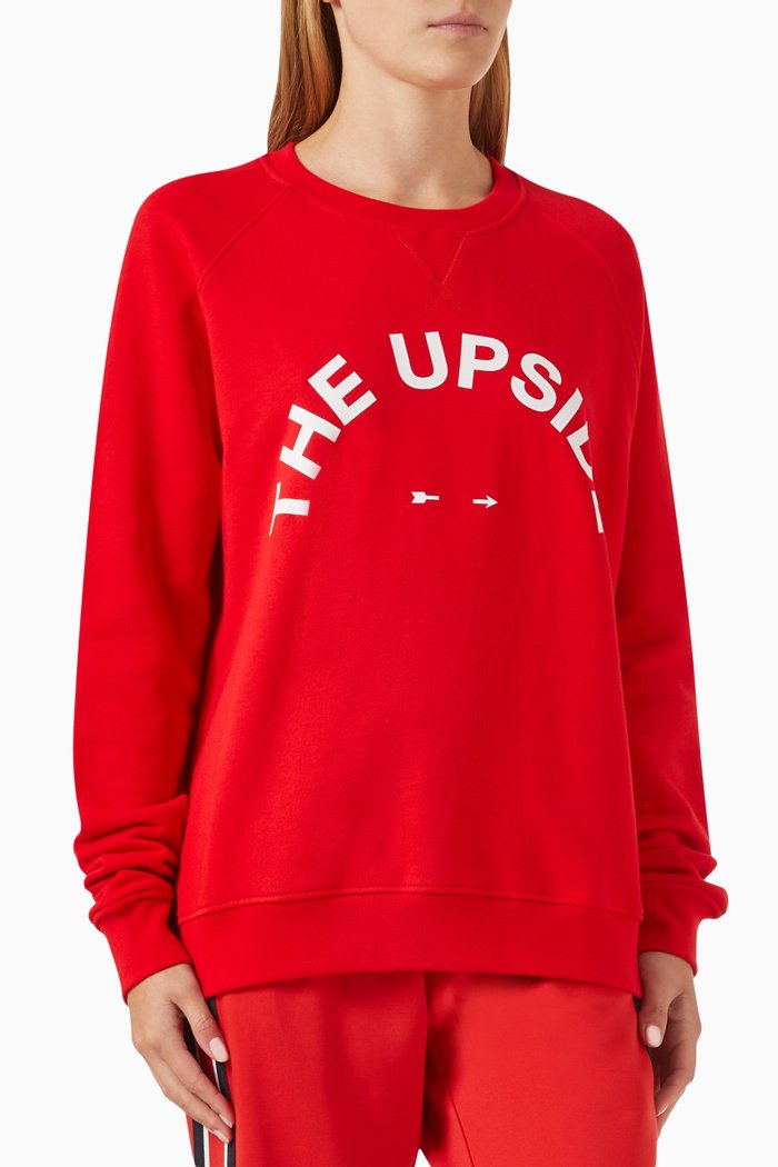 Newport Sweatshirt in Cotton-fleece, Red