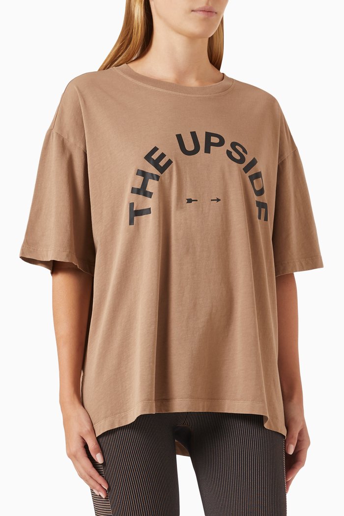 

Laura T-shirt in Organic Cotton-jersey, Brown