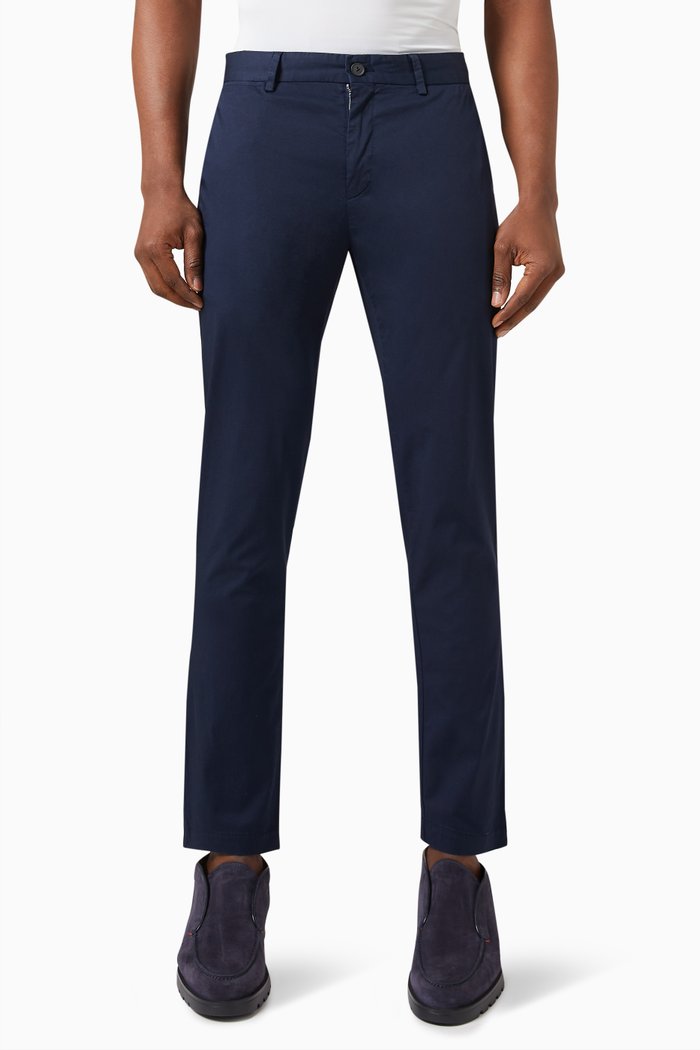 

Slim-fit Chinos in Stretch Cotton Twill, Blue