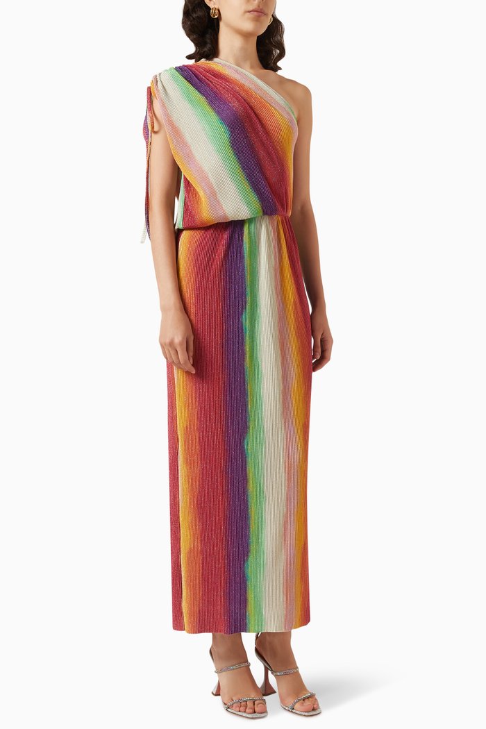 

Plisse Maxi Dress, Multicolour