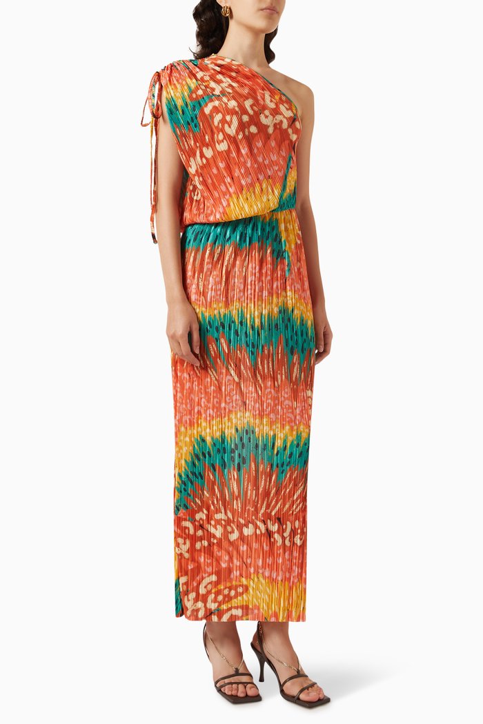 

Plisse Maxi Dress, Multicolour
