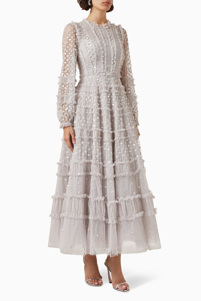 

Dot Shimmer Gown, Silver