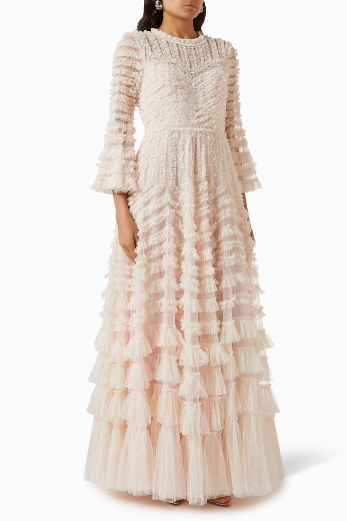 

La Vie En Rose Gown in Tulle, Pink