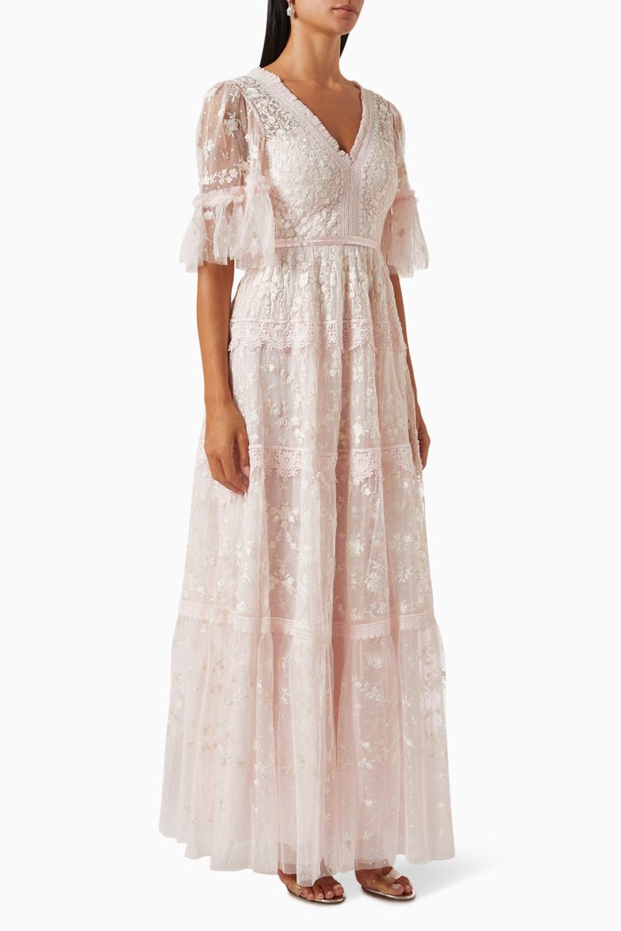 

Araminta Gown in Tulle, Pink