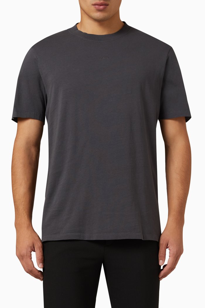 

Logo T-shirt in Cotton, Grey