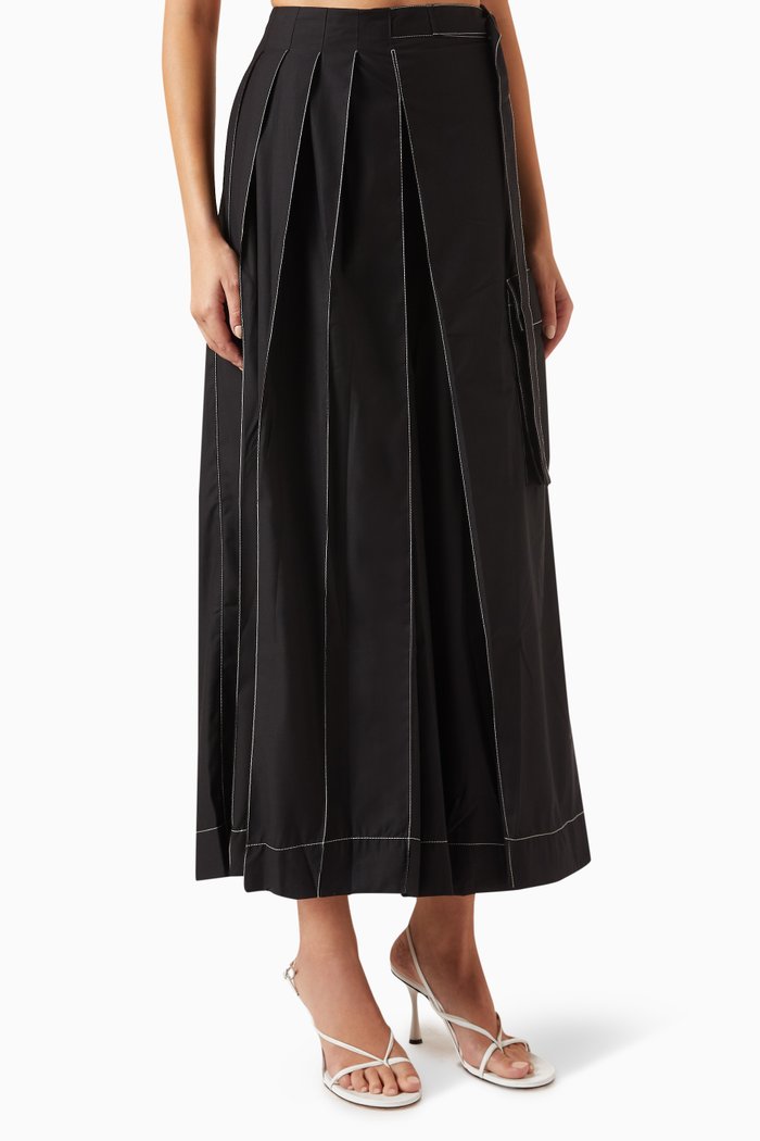 

Contrast-stitch Pants, Black