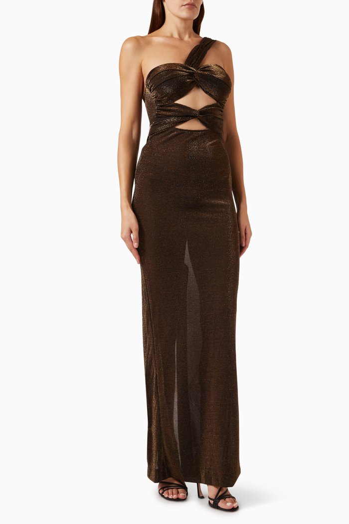

Abel Dress in Stretch Lamé, Metallic