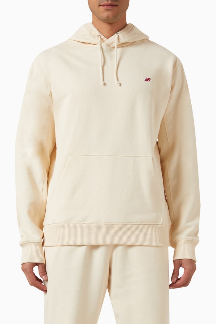 

Made in USA Core Hoodie in Cotton-terry, Neutral