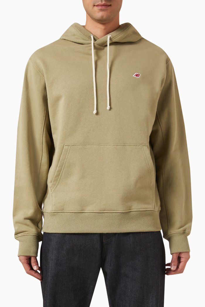 

Made in USA Core Hoodie in Cotton-terry, Neutral
