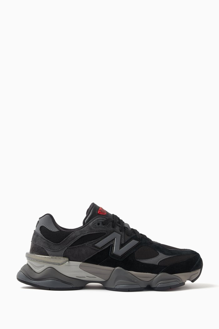 

9060 Sneakers in Suede and Mesh, Black