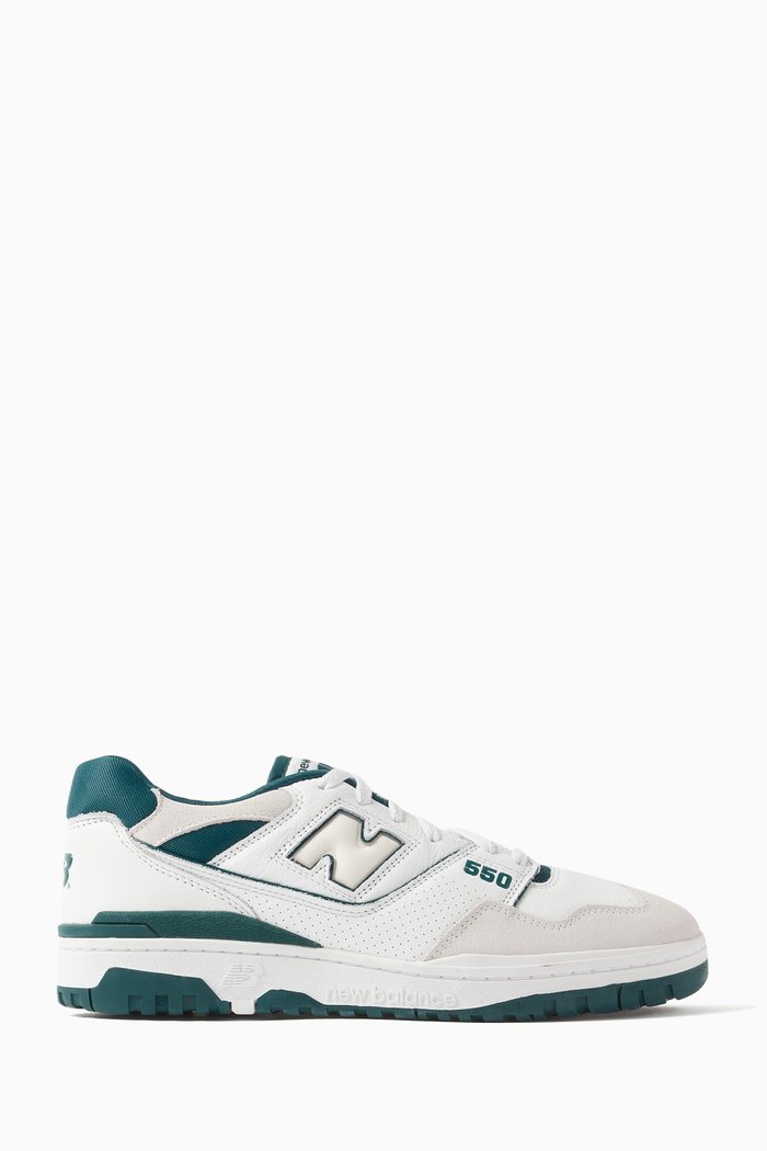 

550 Low-top Sneakers in Leather, White